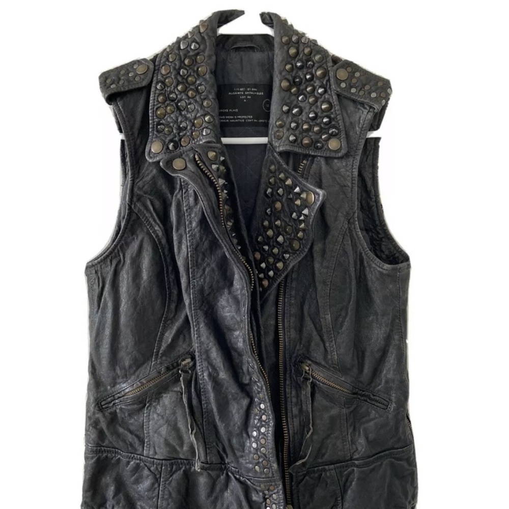 Allsaints leather biker jacket